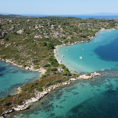 Half-day kayak tour in the crystal waters around Vourvourou and Diaporos island. Greece