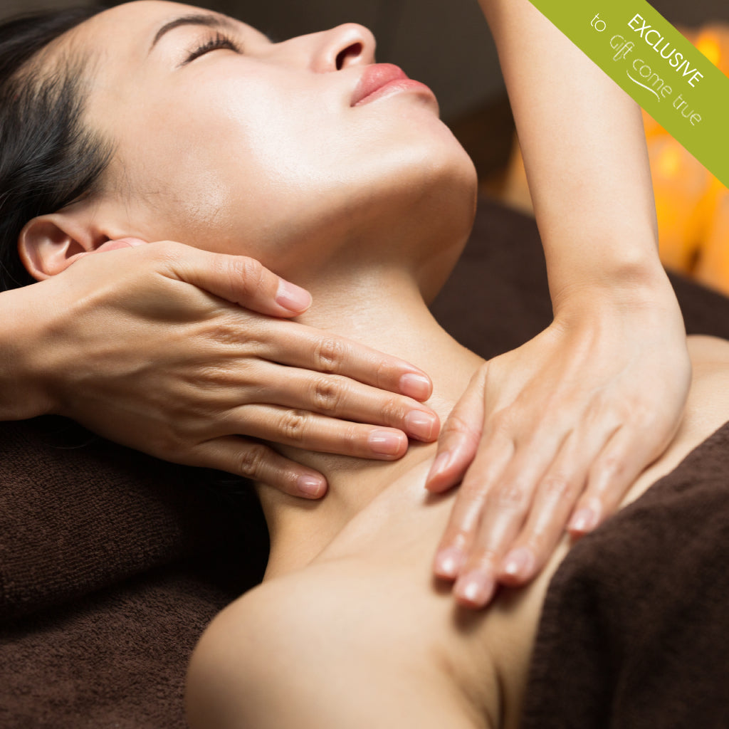 Full body lymphatic drainage massage with halotherapy