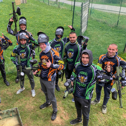 Paintball game for friends and colleagues