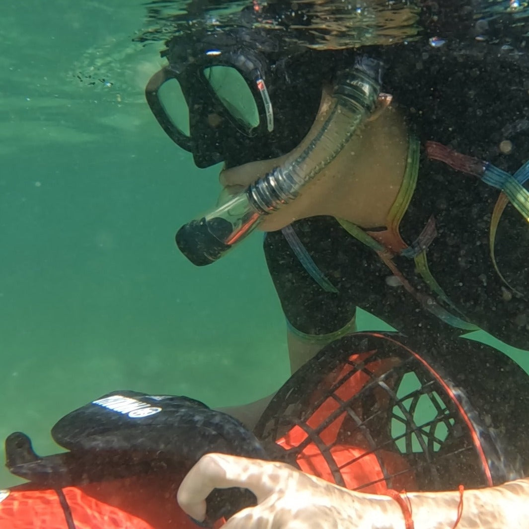 Snorkeling with an underwater scooter from St Ivan island in Sozopol