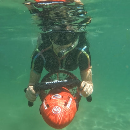 Snorkeling with an underwater scooter from St Ivan island in Sozopol