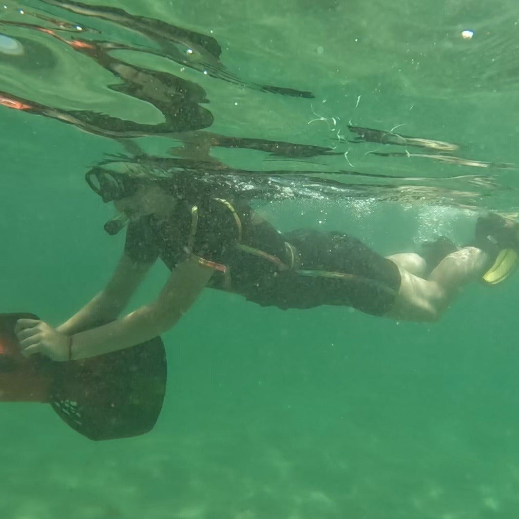 Snorkeling with an underwater scooter from St Ivan island in Sozopol