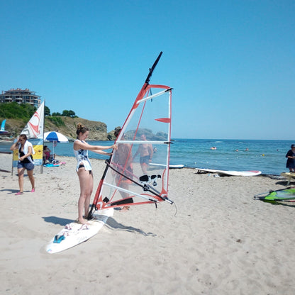 Combined windsurf, SUP, kayak or hawaiian surf lessons for adults and children