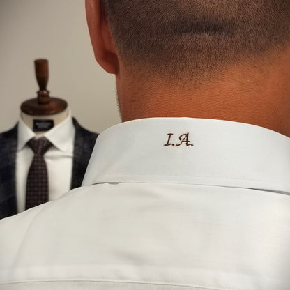 Made to measure shirt with your personal initials