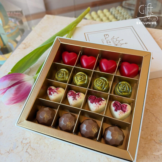 Sampling and exclusive production of chocolates.