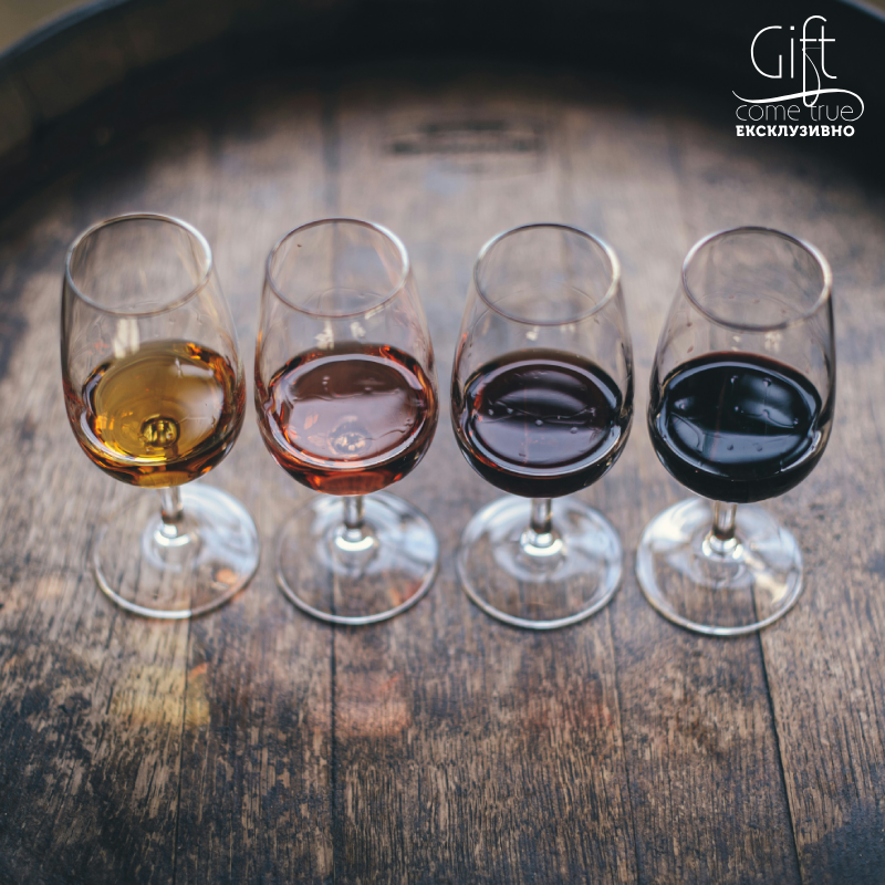 A surprise tasting of five different wines. Sofia 