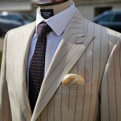 A made to measure costume or blazer with personalization and initials