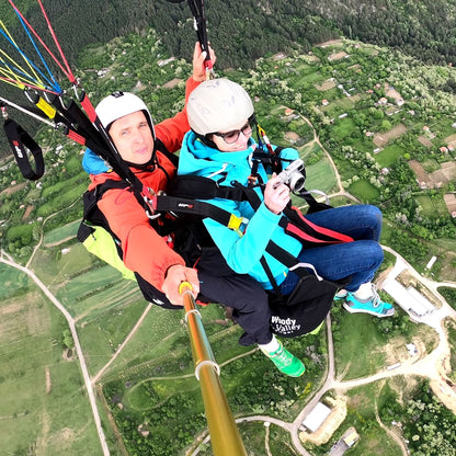 A combo hike and fly day - hiking and paraglider flight above Stara planina