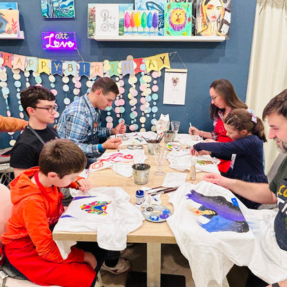 Private art party for children and adults