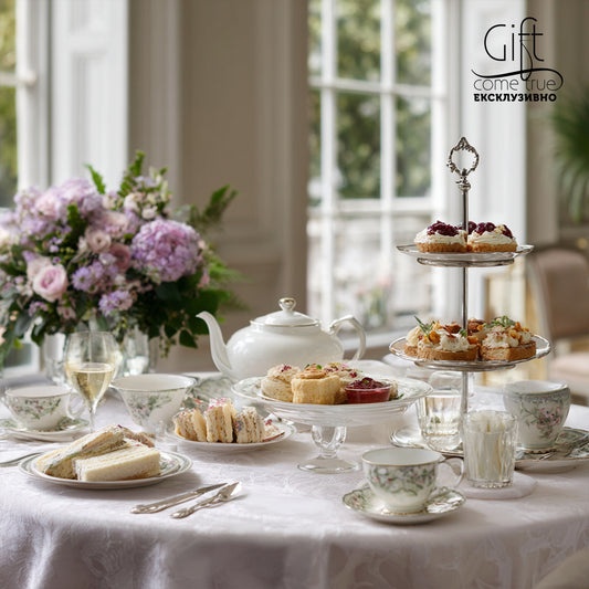 A high tea afternoon ceremony
