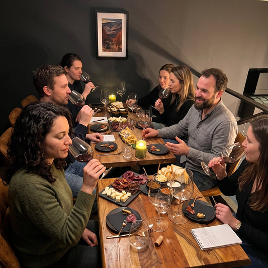Premium tasting of five wines with gourmet delicacies