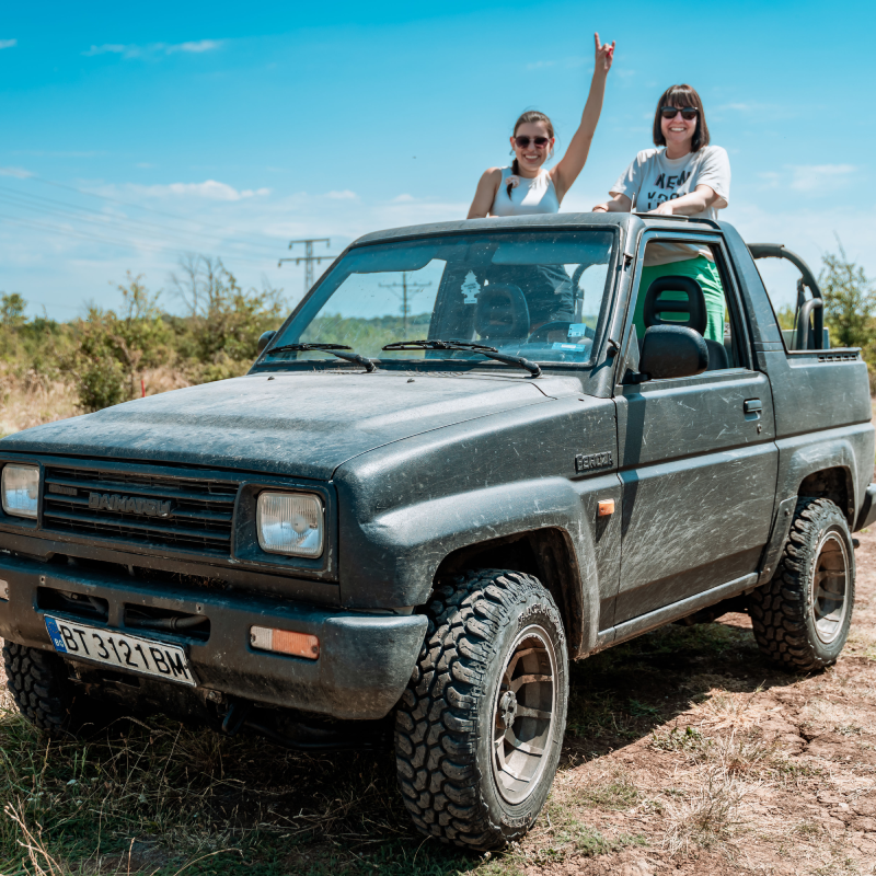 Offroad adventure with jeep. Veliko Tarnovo and Arbanassi