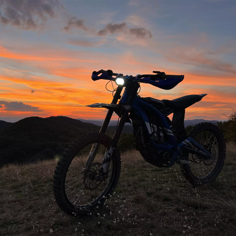 Off-road emotions in nature with an electric motorbike