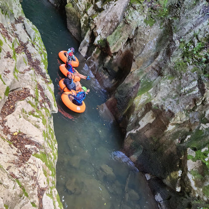 Water adventure with a floating tube. Enjoy a ride through Arda river canyon