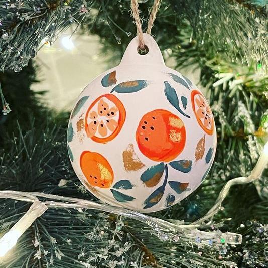 Christmas bauble painting and decoupage workshop. Varna