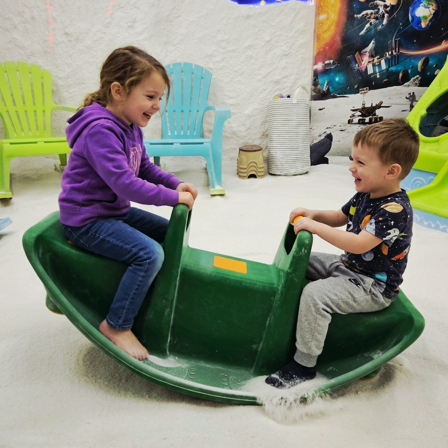 Salt and light therapy for children