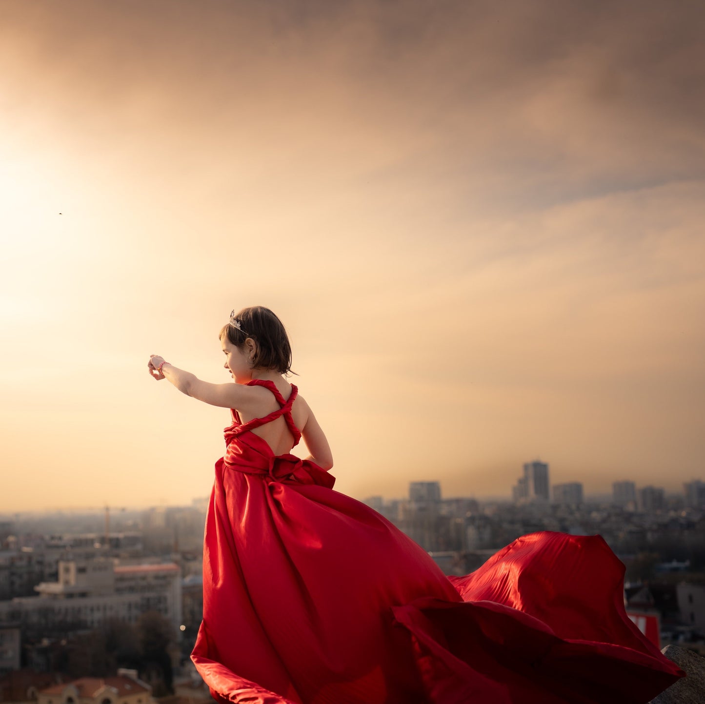 A Fairytale Flying Dress Photoshoot in the Heart of Plovdiv