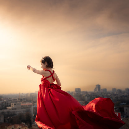 A Fairytale Flying Dress Photoshoot in the Heart of Plovdiv