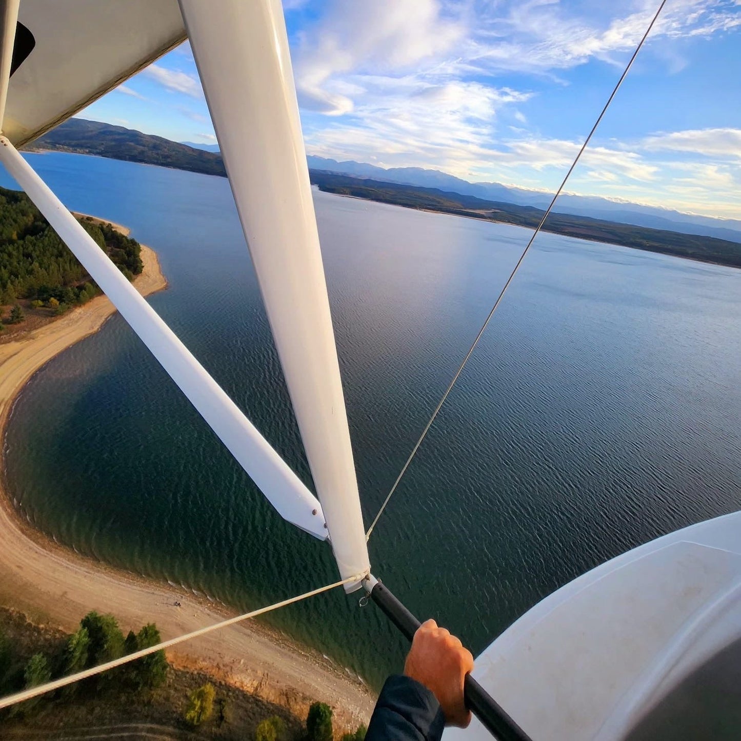 Air and water adventure. Hop on a flying boat over Iskar dam