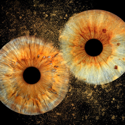 Eyes captured as art. Iris photography Ruse