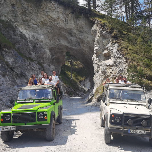 Jeep safari for six people to a location of your choice in the Rhodope mountains