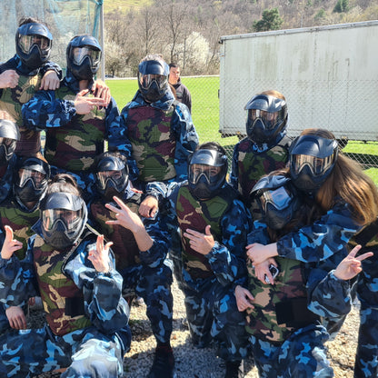 Paintball game for friends or colleagues. Тhe perfect adrenaline gift escape