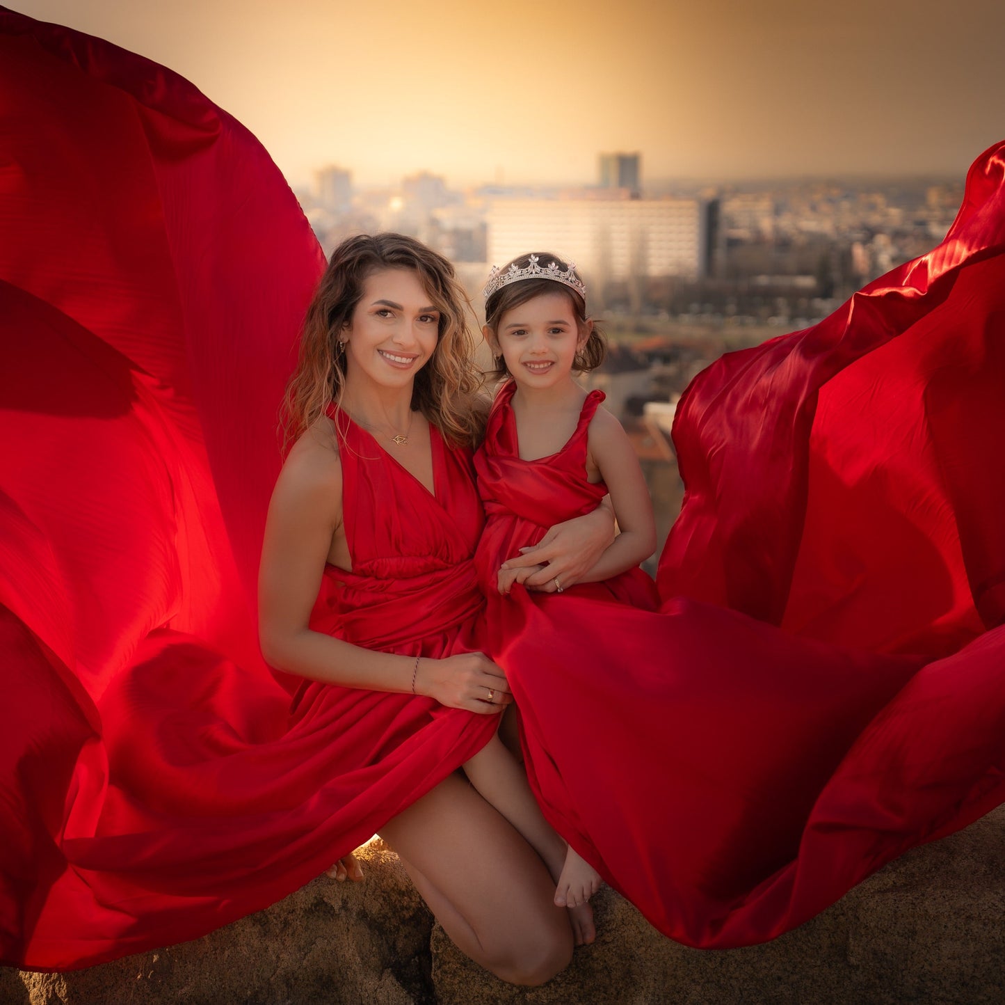 A Fairytale Flying Dress Photoshoot in the Heart of Plovdiv