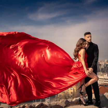 A Fairytale Flying Dress Photoshoot in the Heart of Plovdiv