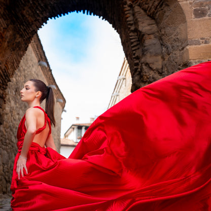 A Fairytale Flying Dress Photoshoot in the Heart of Plovdiv