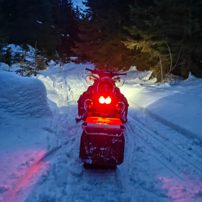 Night snowmobile ride just 50 km from Sofia