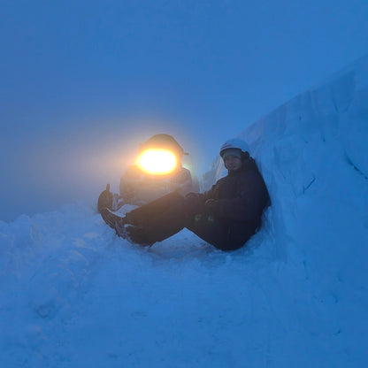 Night snowmobile ride just 50 km from Sofia