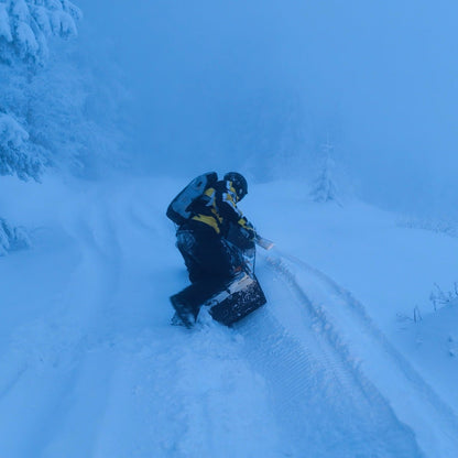 Night snowmobile ride just 50 km from Sofia