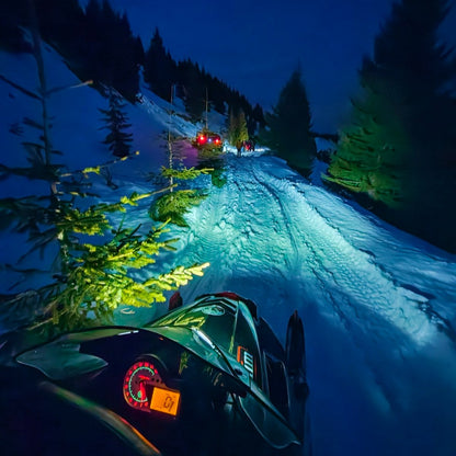 Night snowmobile ride just 50 km from Sofia