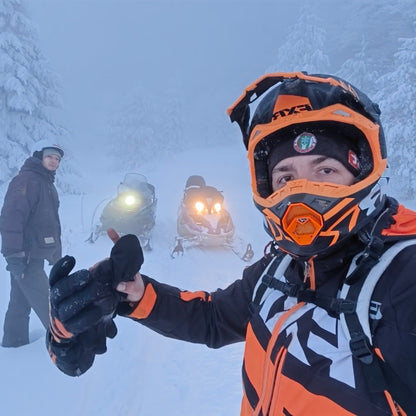 Night snowmobile ride just 50 km from Sofia