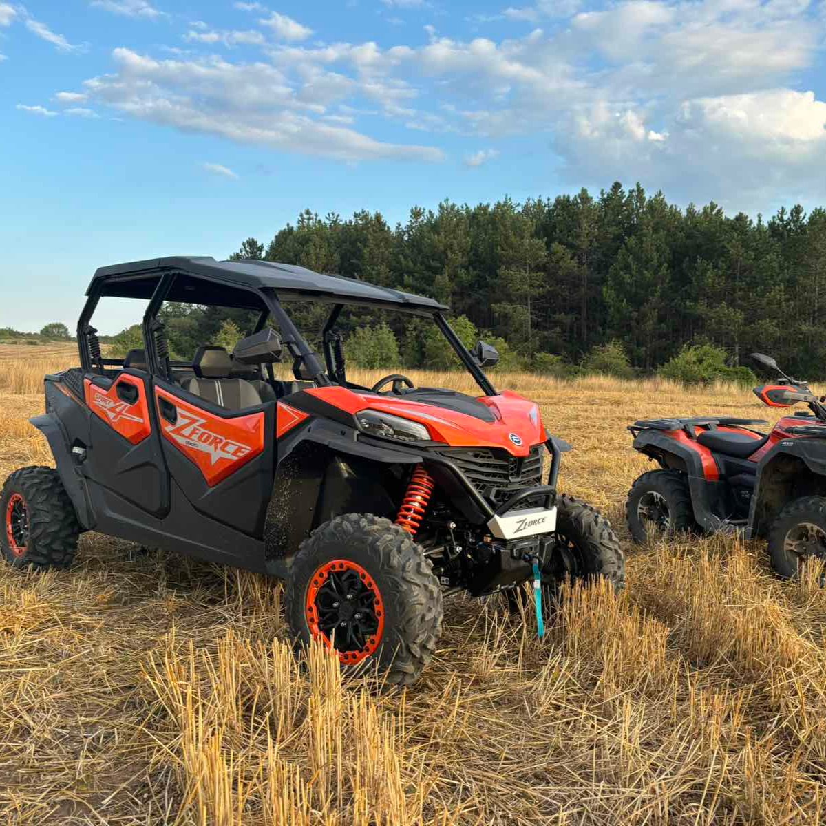 Speed and picturesque views with a UTV tour around Golden sands area