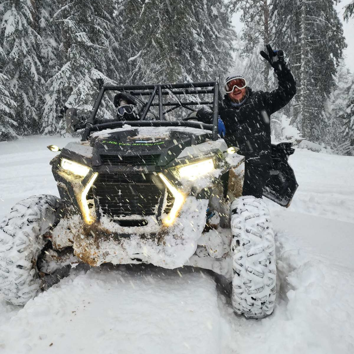 Winter buggy safari in the Rhodope mountains