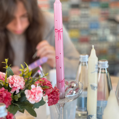 Candle painting and decoupage workshop for a cozy home interior. Varna