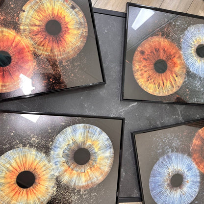 Eyes captured as art. Iris photography Ruse