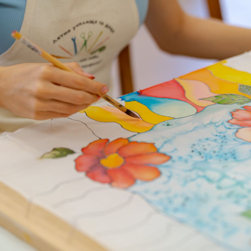 Silk Painting Workshop. Veliko Tarnovo