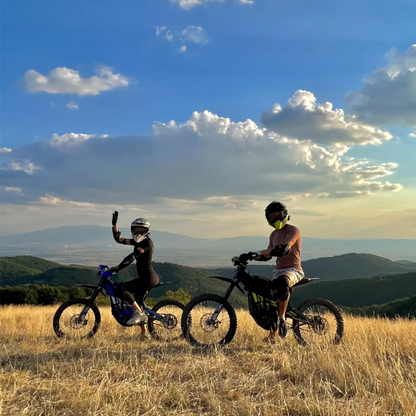 Off-road emotions in nature with an electric motorbike