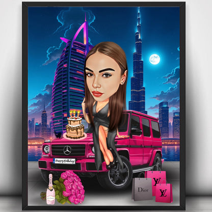 Personalized caricature from a photo