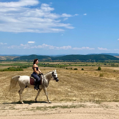 Horse riding in Rila for beginners. Galloping to happiness. 5 or 10 Lessons. Rancho Rila
