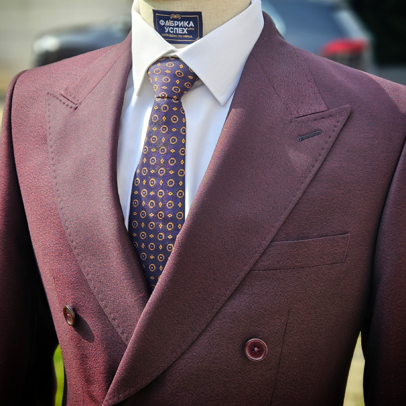 A made to measure costume or blazer with personalization and initials