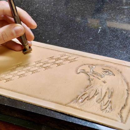 Leather goods engraving workshop. Veliko Tarnovo