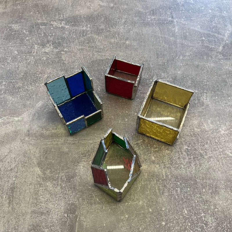 Stained glass workshop - Tiffany technique candle holder