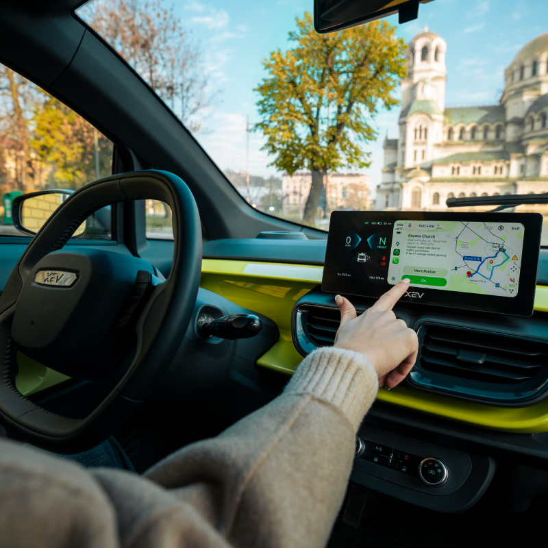 Adventure through Sofia with a two-seater mini electric car