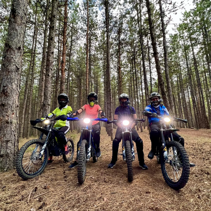 Off-road emotions in nature with an electric motorbike