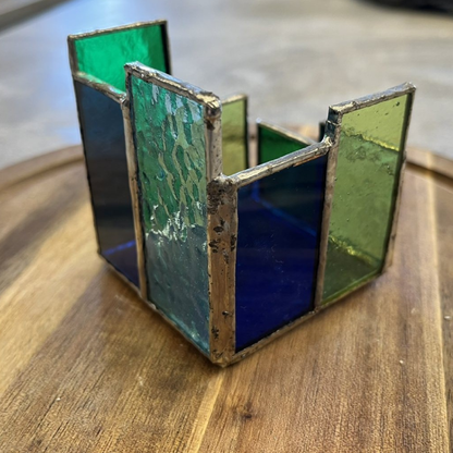 Stained glass workshop - Tiffany technique candle holder