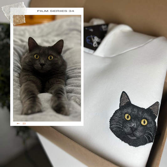Emotion in Embroidery – Car or Pet on a Hoodie or as a Framed Artwork