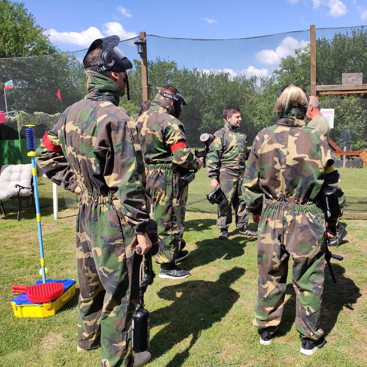 Action day with karting, paintball and barbecue in Sliven
